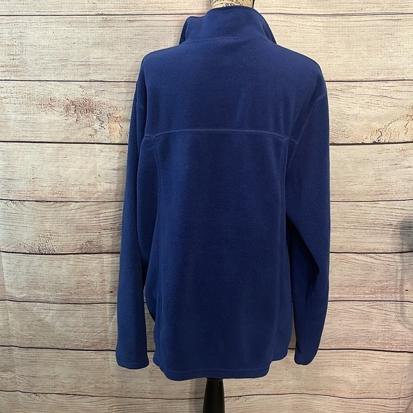 L.L. Bean Men’s Fleece Full Zip Jacket Zip Pockets Size Large TALL Blue - Picture 5 of 11
